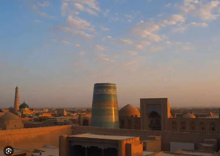 Coucher de soleil en Ouzbékistan